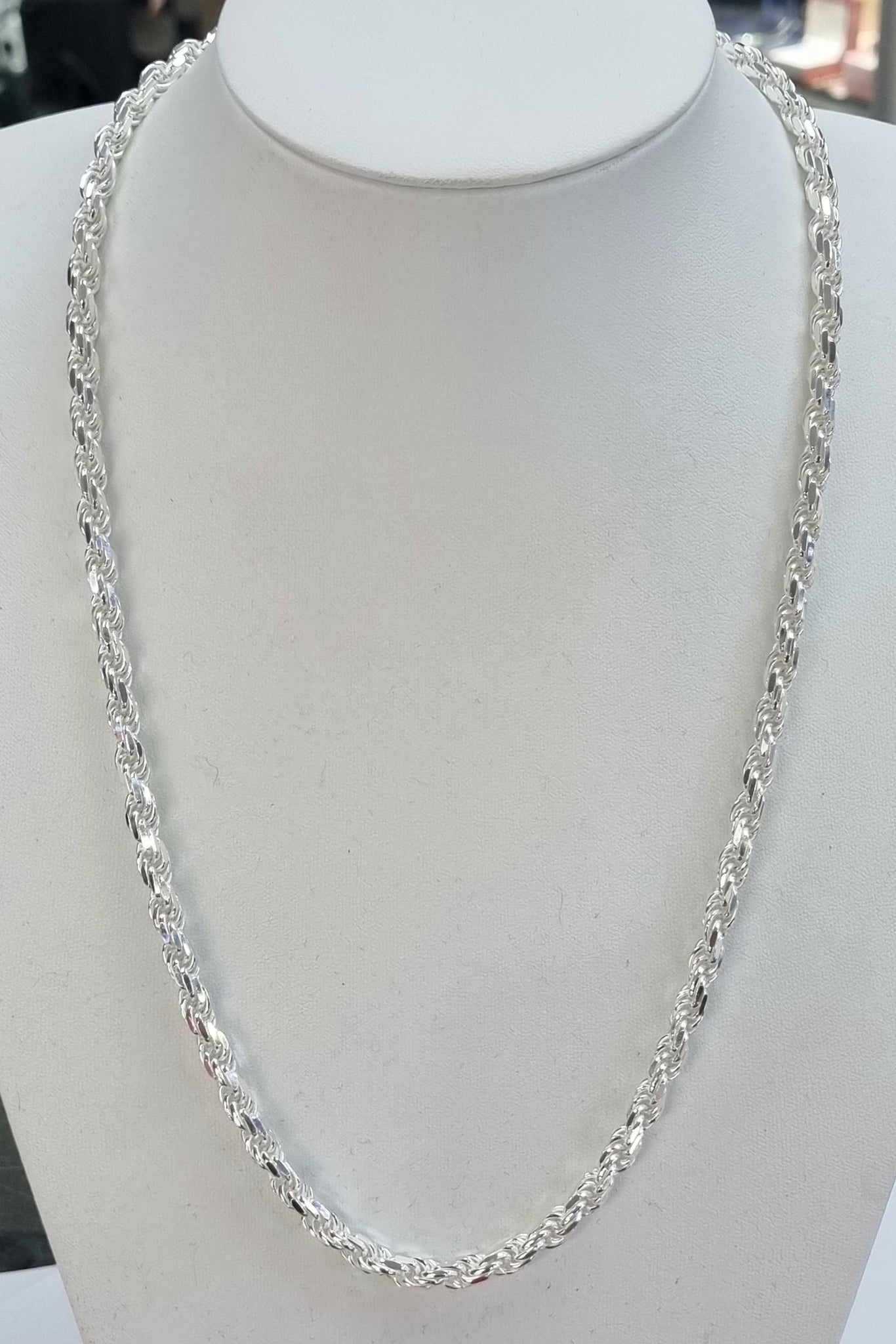 Silver Rope Chain 24" **Brand New **