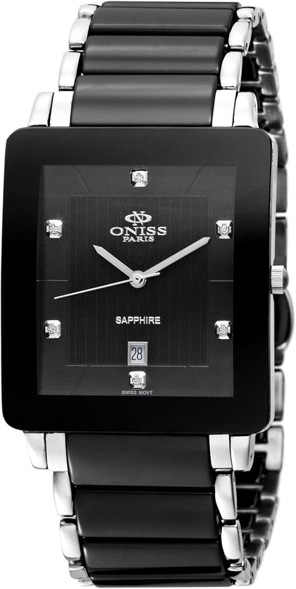 ***SALE*** Paris Men's ON603-MBK Prezioso Swiss Quartz Bracelet Watch