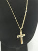 9K Gold Chain & 9K Cross & Jesus Pendant, Hallmarked 375, 6.92Grams, Size: 24" Length