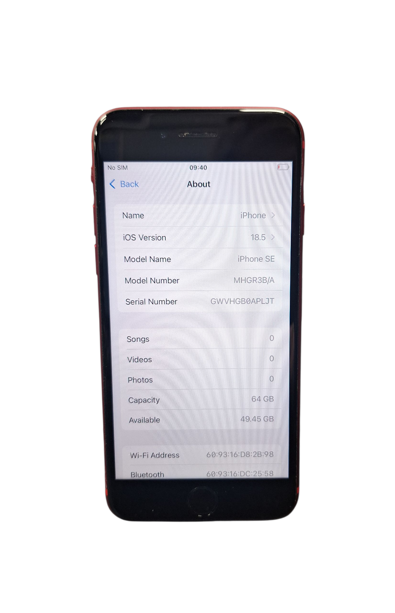 iPhone SE 2022 (2nd Gen) - 64GB - Unlocked