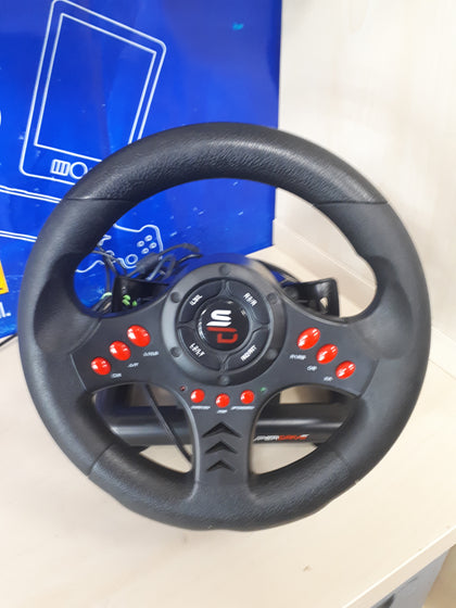 Superdrive Sv400 Racing Wheel + Pedals Pc Ps4 Switch Xbox Video Game
