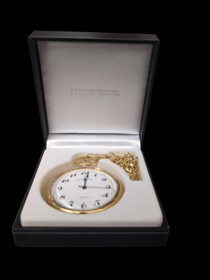 Mount Royal B10 Quartz Pocket Watch With Chain, Boxed