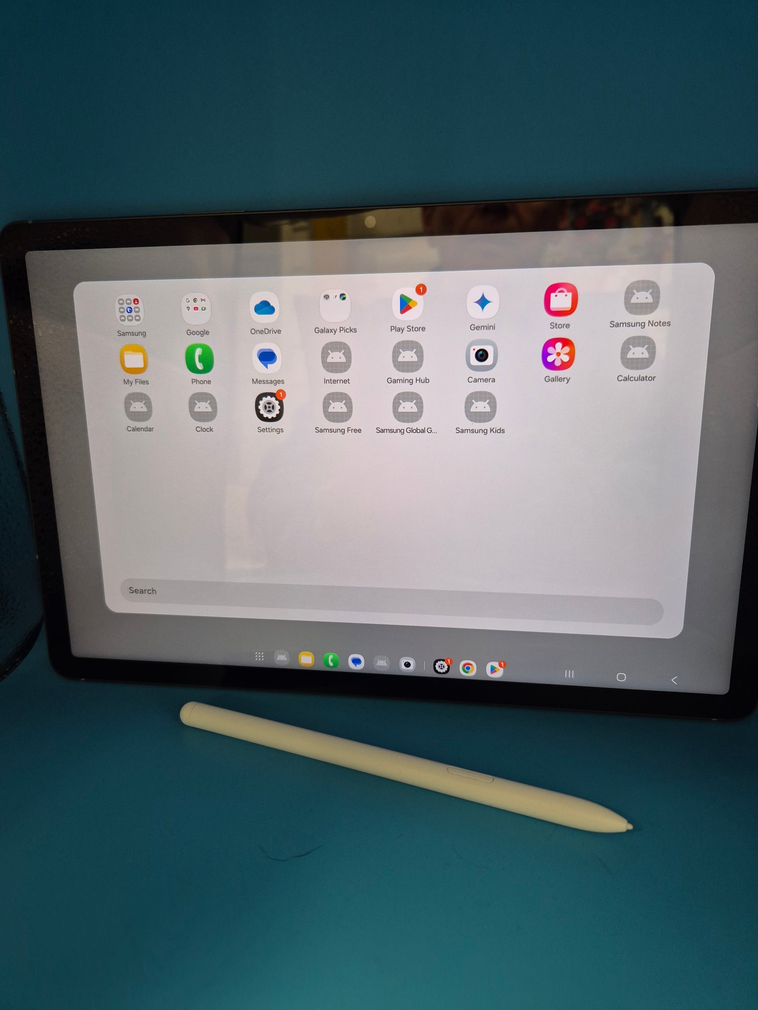 Samsung Galaxy Tab S10 FE with Stylus.