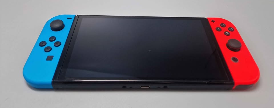 Switch Console, 64GB OLED + White Joy-Con, Unboxed