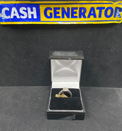 9ct White Gold Diamond Ring 1/3ct (Size I/J) 2.9g