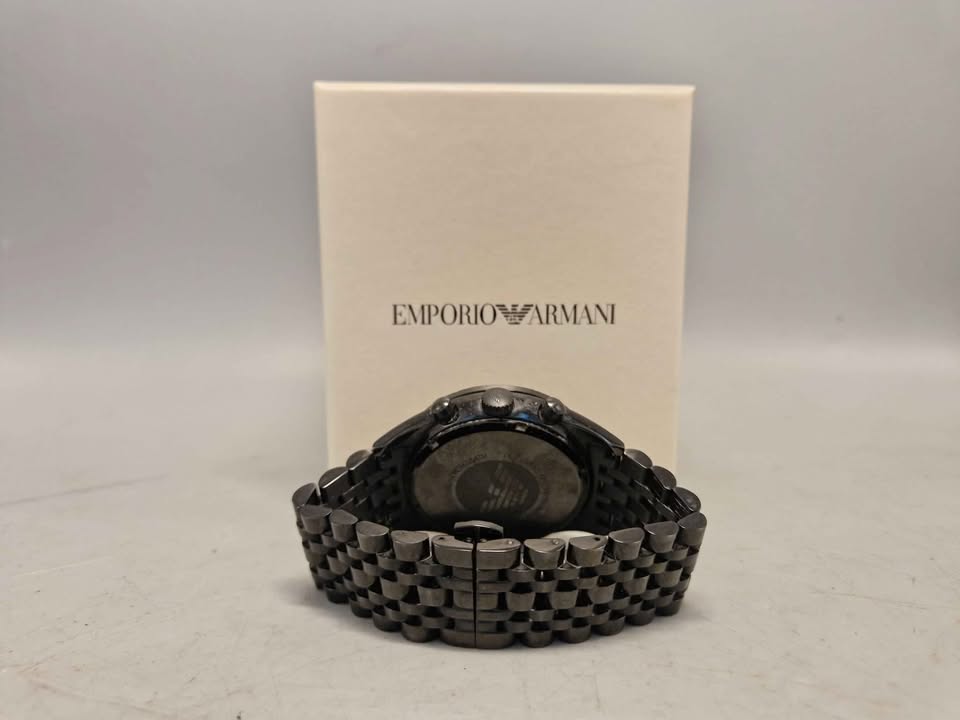 EMPORIO ARMANI AR5989 SPORTIVO BLACK STAINLESS STEEL MEN'S CHRONOGRAPH WATCH