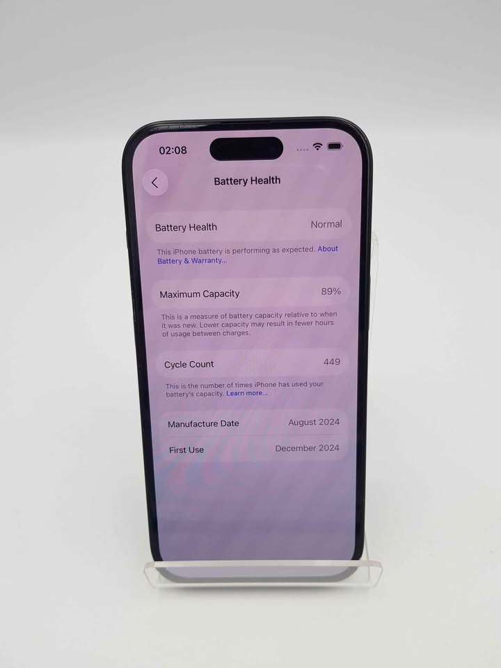 Apple iPhone 15 128GB Black, Unlocked * HAS MARKS ON BEZEL*