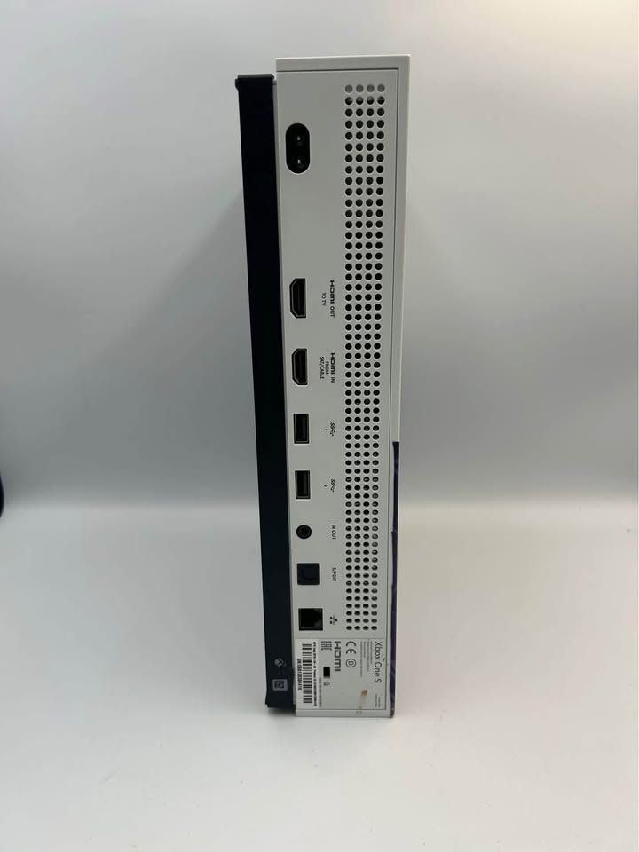 Microsoft Xbox One S Console, 1TB, White Console, With Power Cable, HDMI & 2 Wireless Controllers