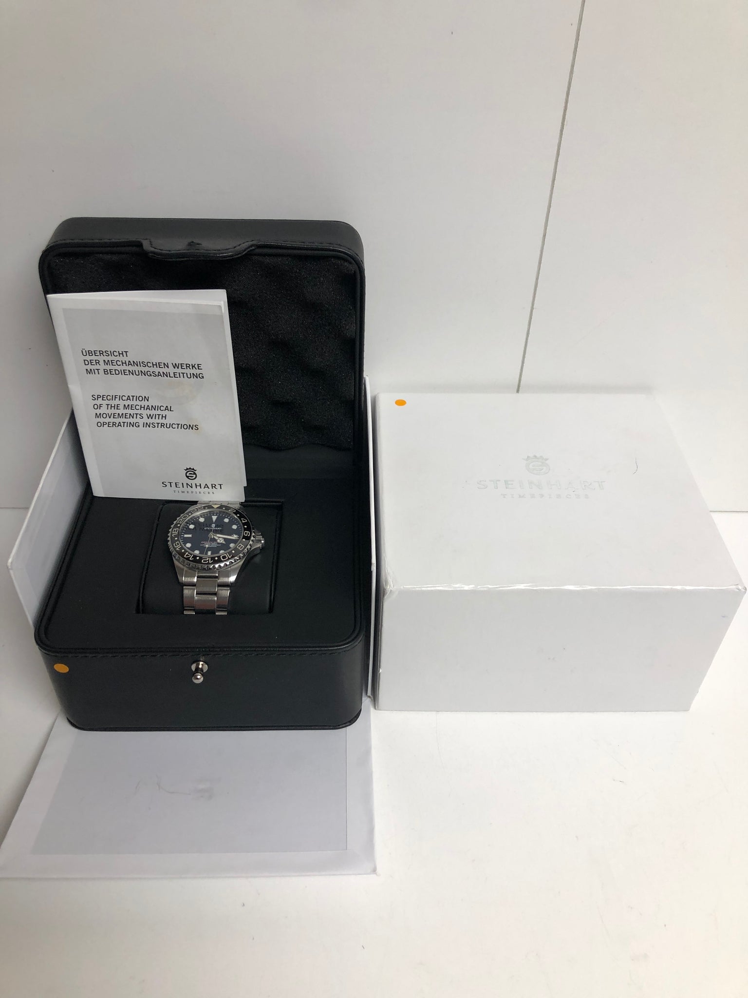 Steinhart Ocean 39 GMT BLACK Ceramic Diver Watch