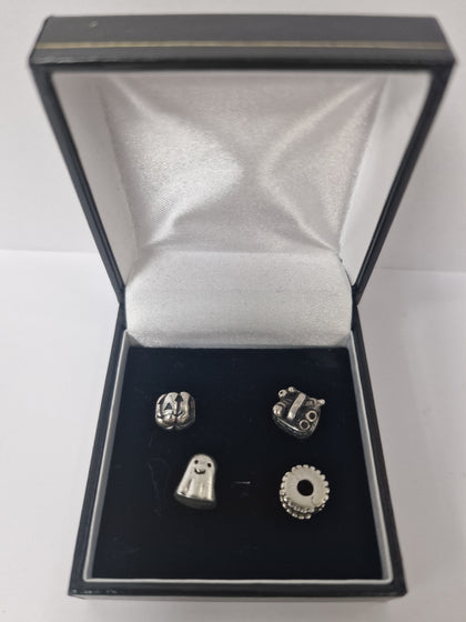 Silver SPOOKY 4 Charm Bundle ALE