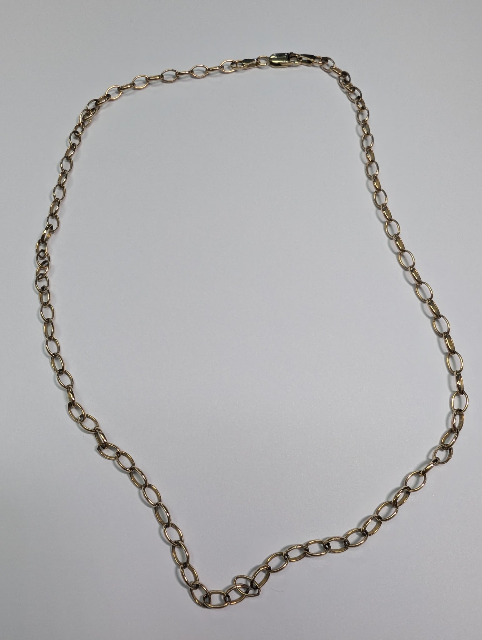 9ct Gold 18" Hoop Chain