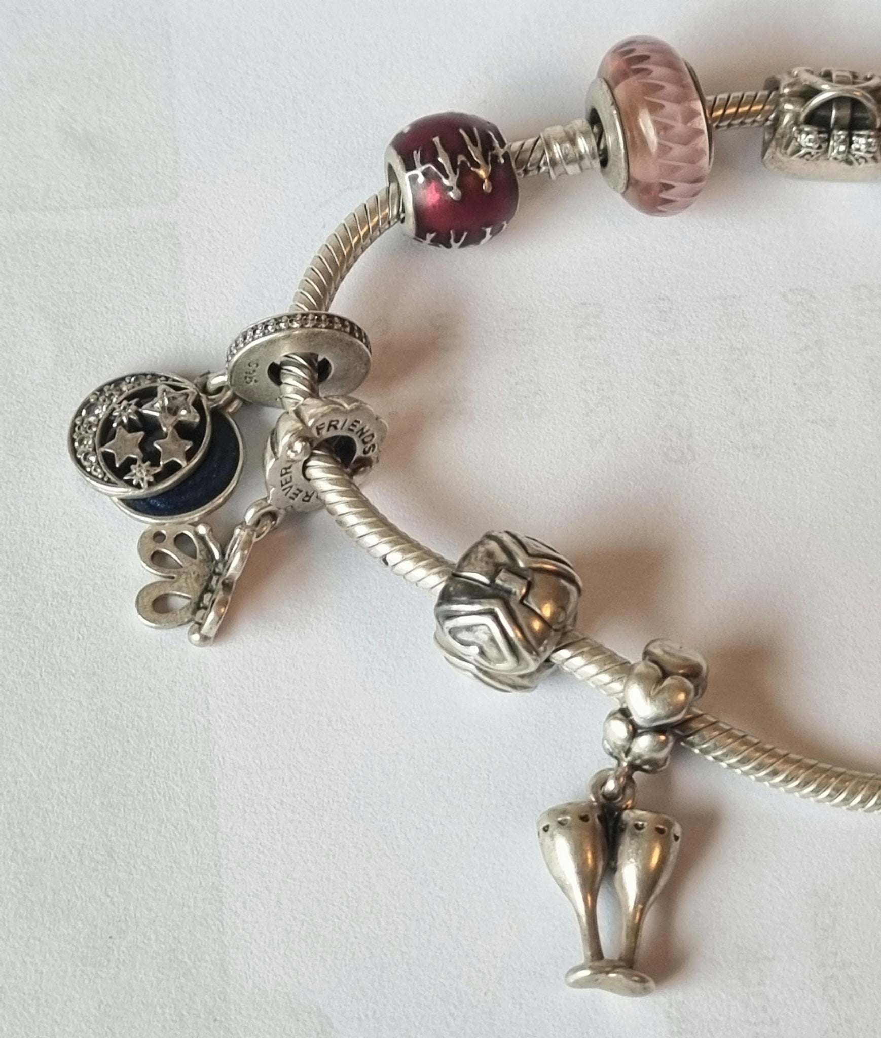 PANDORA 19cm BRACELET WITH 11 CHARMS