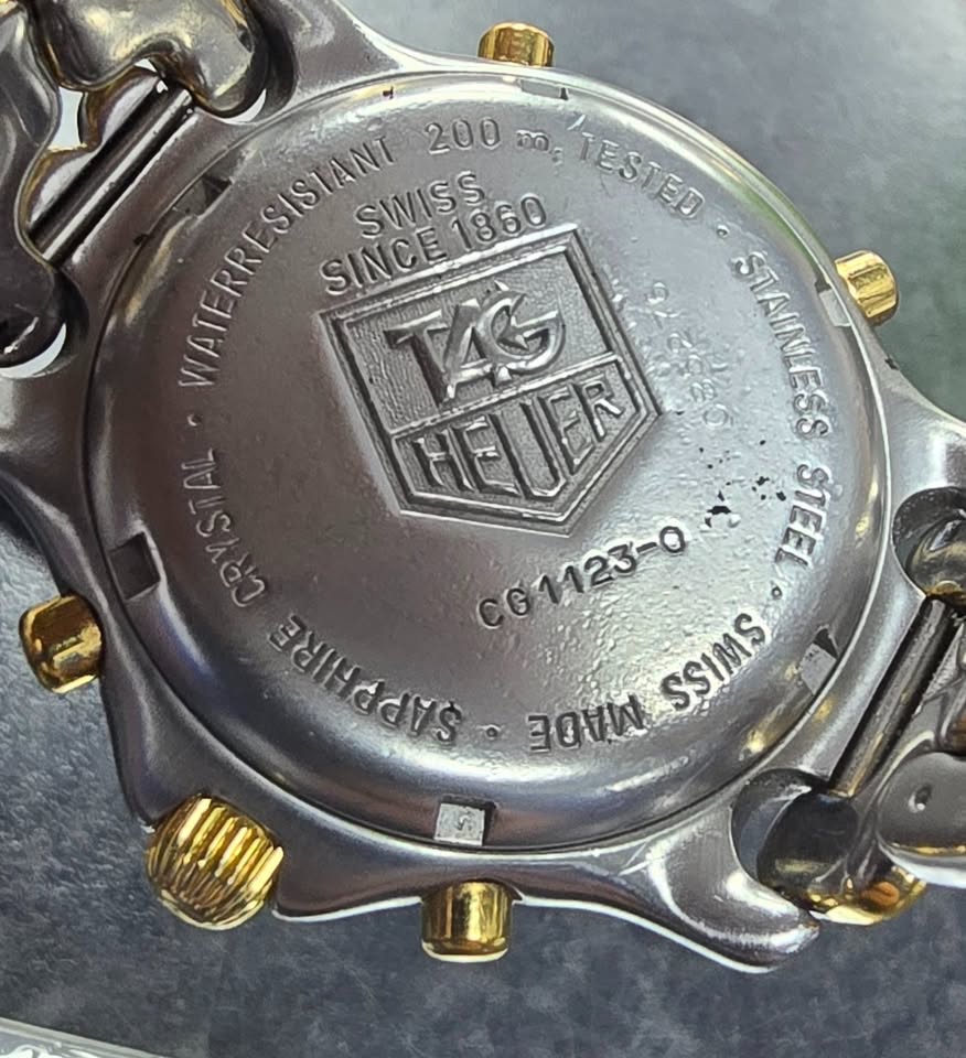 Tag Heuer S/el Cg1123-0 Chronograph Beige Dial Quartz Men's Watch