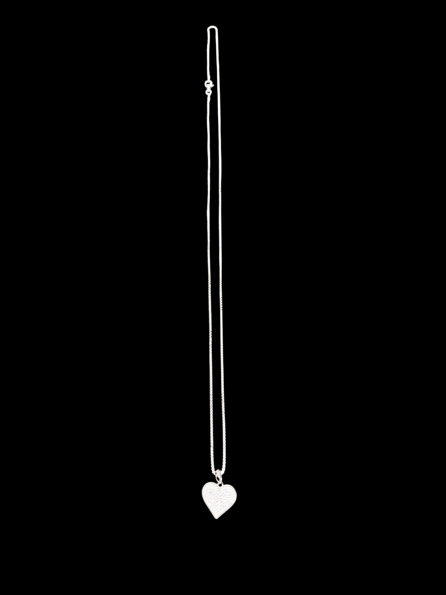 NEW OTHER SILVER CHAIN WITH HEART ,925G, WEIGHT 7.31G ,LENGHT 24INCH