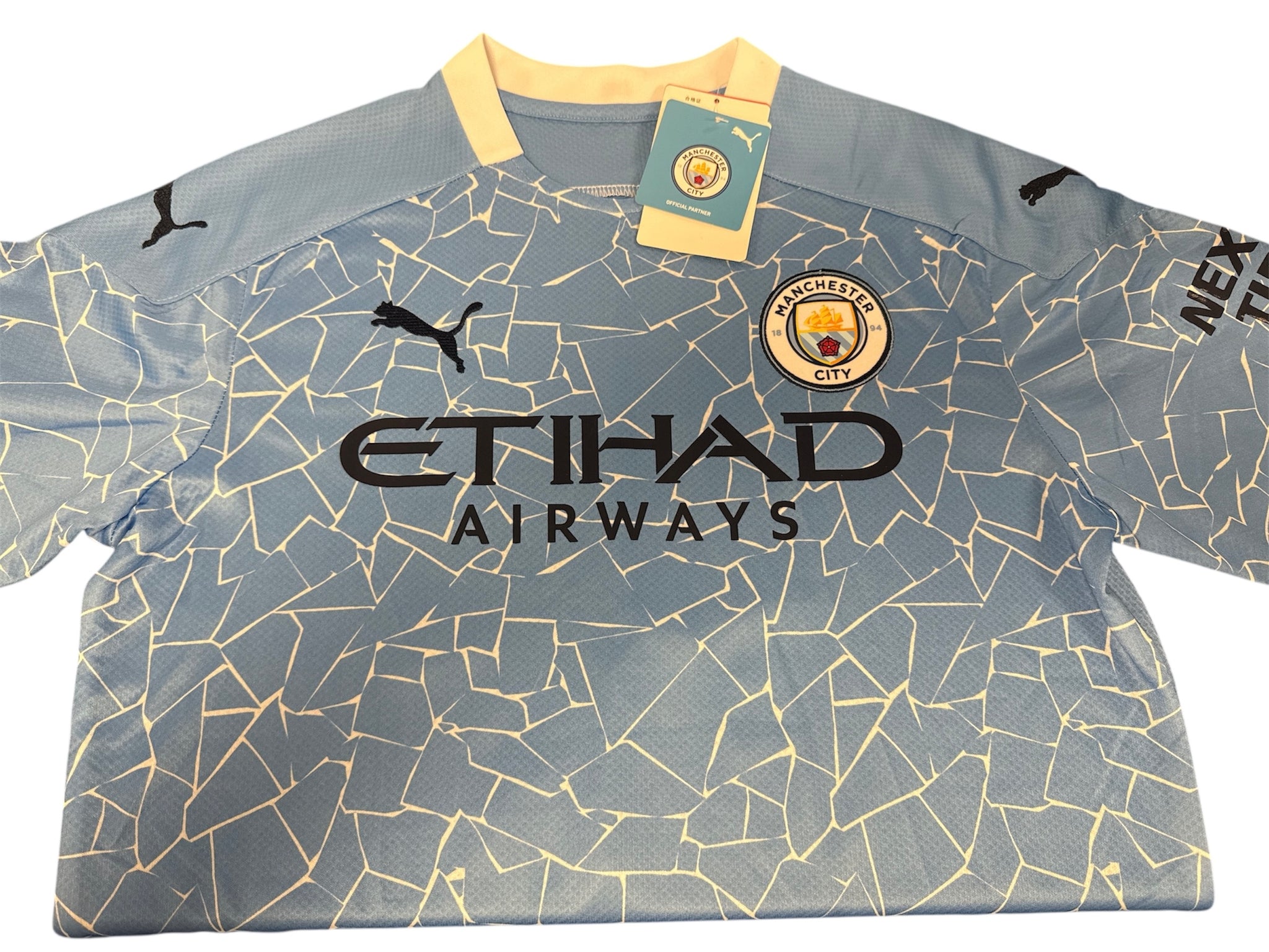 Sergio Kun Aguero Signed Manchester City Football Shirt With Proof