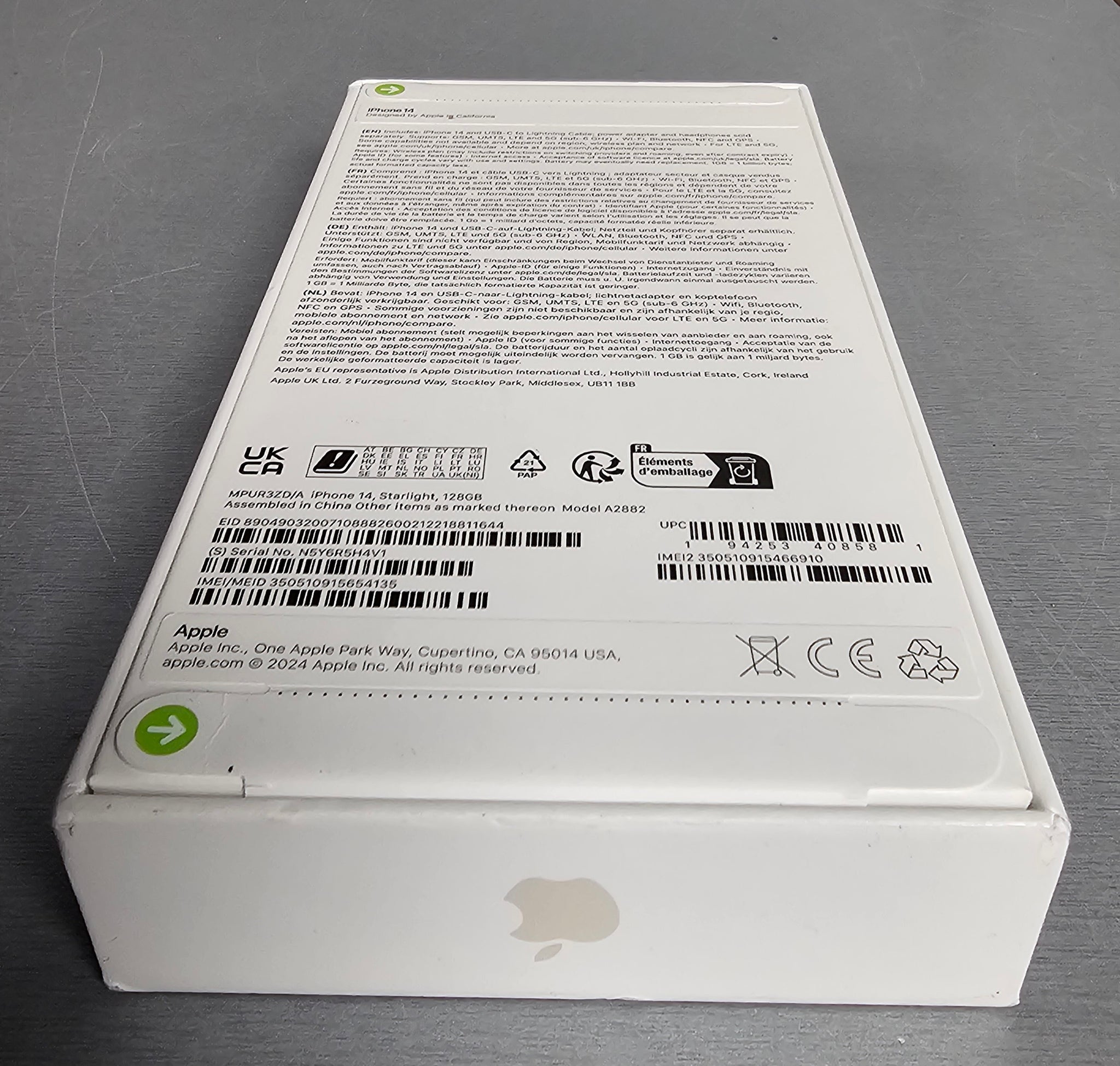 Un-opened iPhone 14 5G 128GB Mobile Phone - Starlight **Any network**
