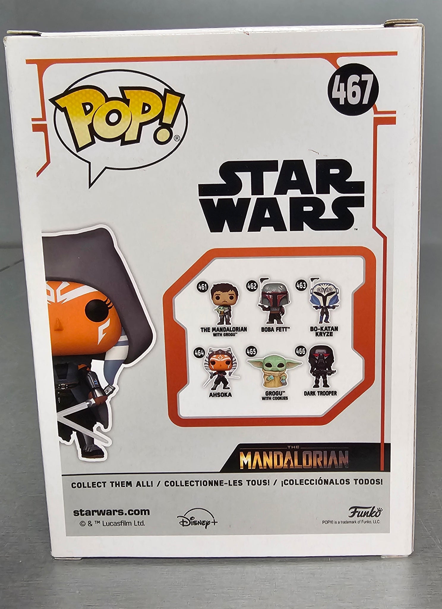 Funko Pop! Star Wars: The Mandalorian - Hooded Ahsoka Exclusive Vinyl Figure #467 **Collection Only**