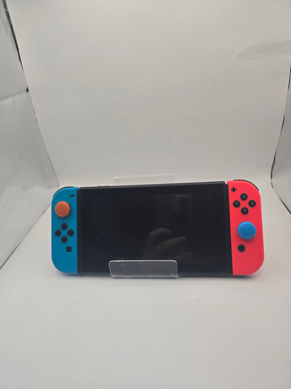 Nintendo Switch (Neon Red/Blue) with case and dock
