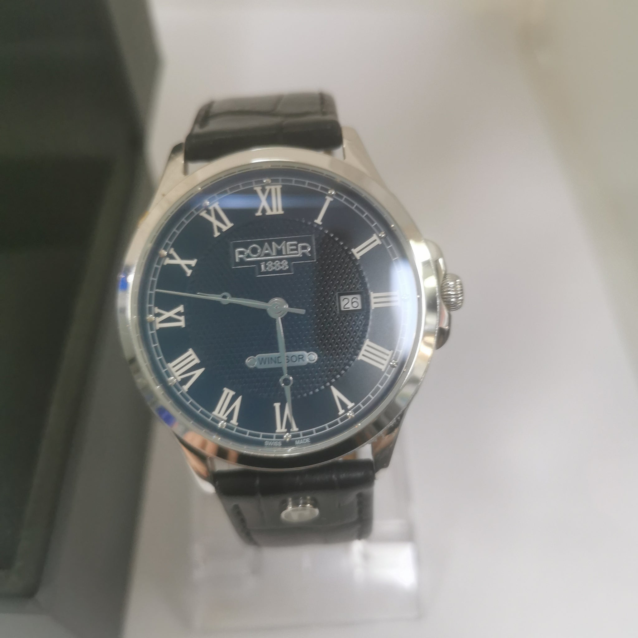 Roamer Windsor Gents Watch Model  706856 41 52 07 Genuine Leather Strap Boxed