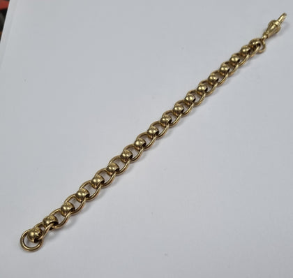 9ct Gold Ladies Roll Bracelet
