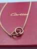 18CT Yellow Gold Cartier Baby Love Necklace B7212400 - 18" Long - 6.97 Grams - In Excellent Condition With Box