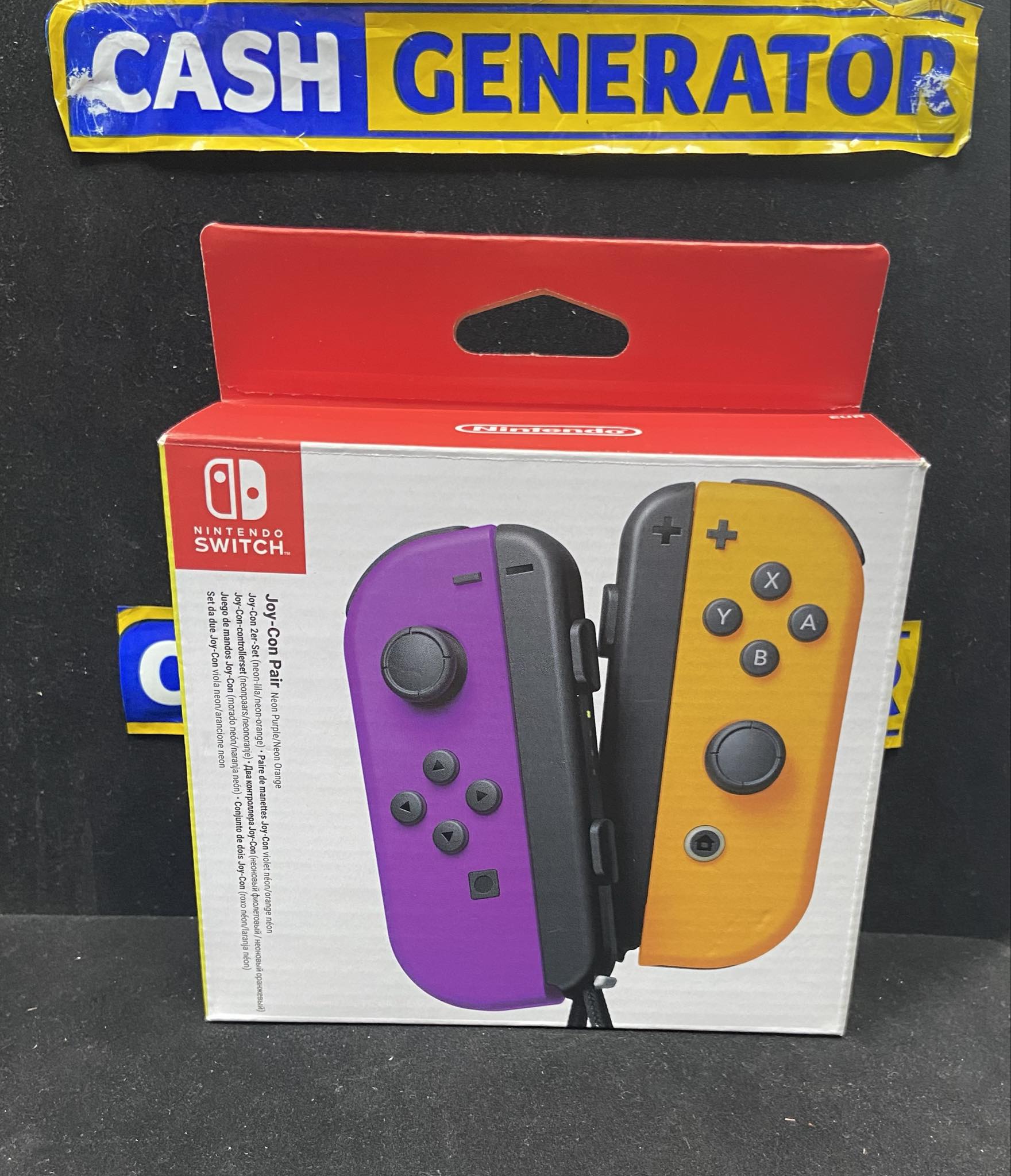 Nintendo Switch Joy-Con Pair Neon Purple / Orange Boxed