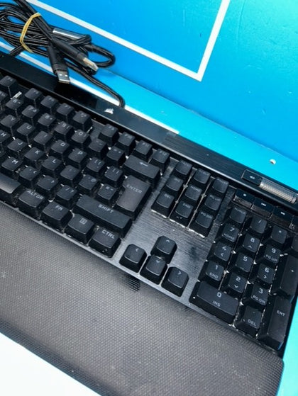 Corsair - K100 RGB Optical - Mechanical Gaming Keyboard - Black