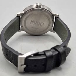 HUGO BOSS CLASSIC WATCH HU.380.1.14.3361 STAINLESS STEEL LEATHER QUARTZ GENUINE