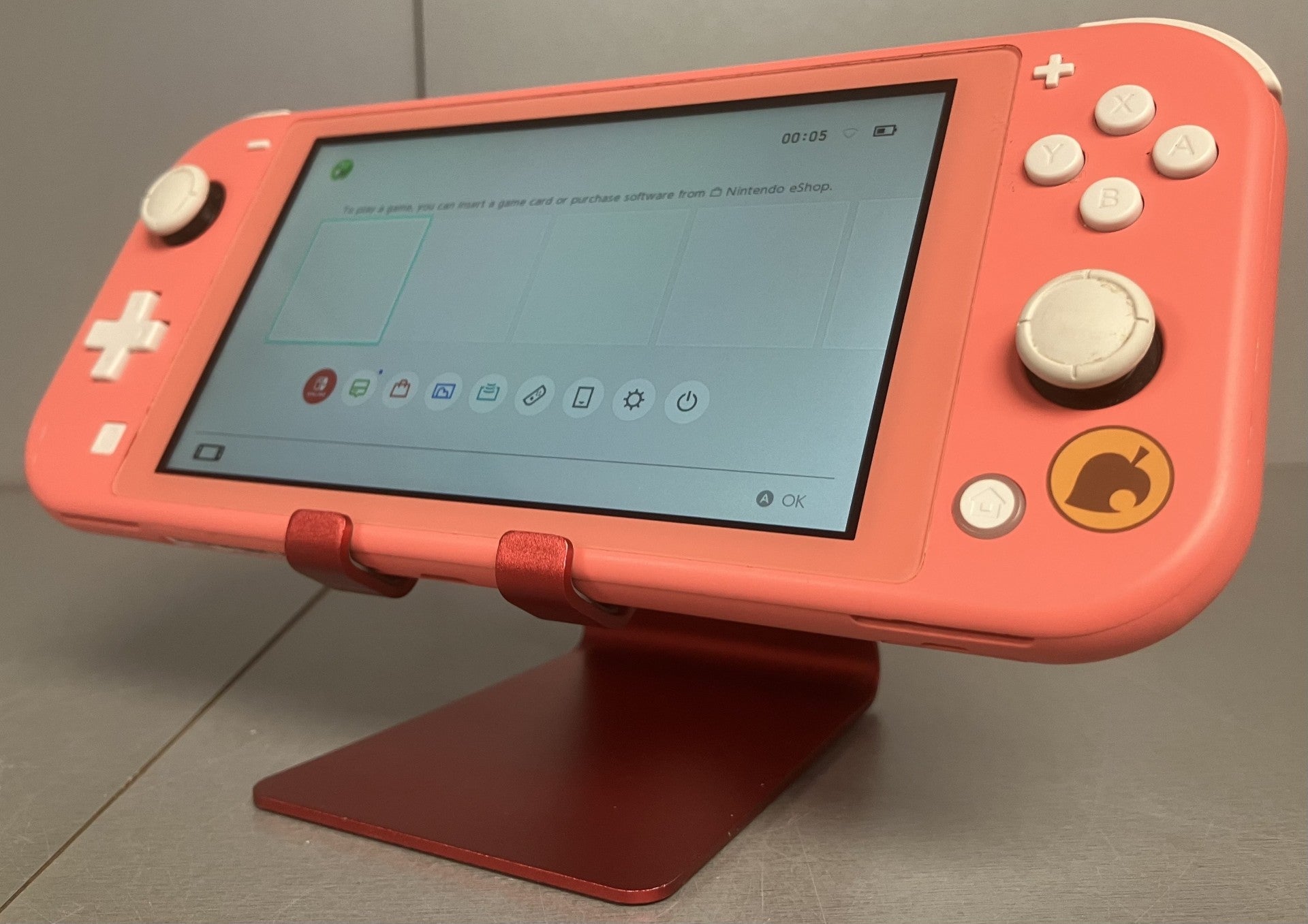 Nintendo Switch Lite Animal Crossing Isabelle Aloha Coral Pink ** Unboxed **