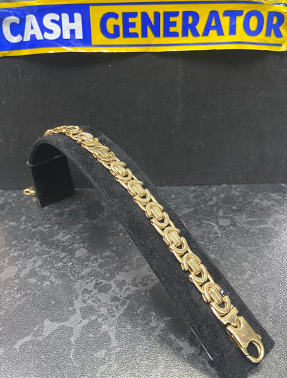 9ct Gold Mens Bracelet 26.96g