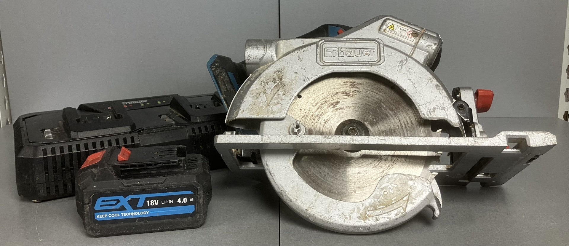 Erbauer Cordless Circular Saw ECS18 Li ( + 4.0ah Battery ) ** Unboxed **