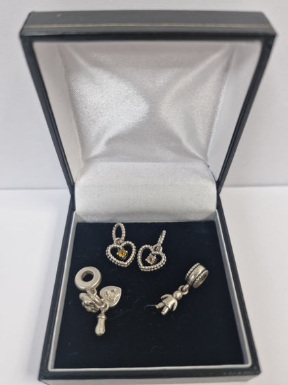 Silver 925 FAMILY 4 Charm Bundle