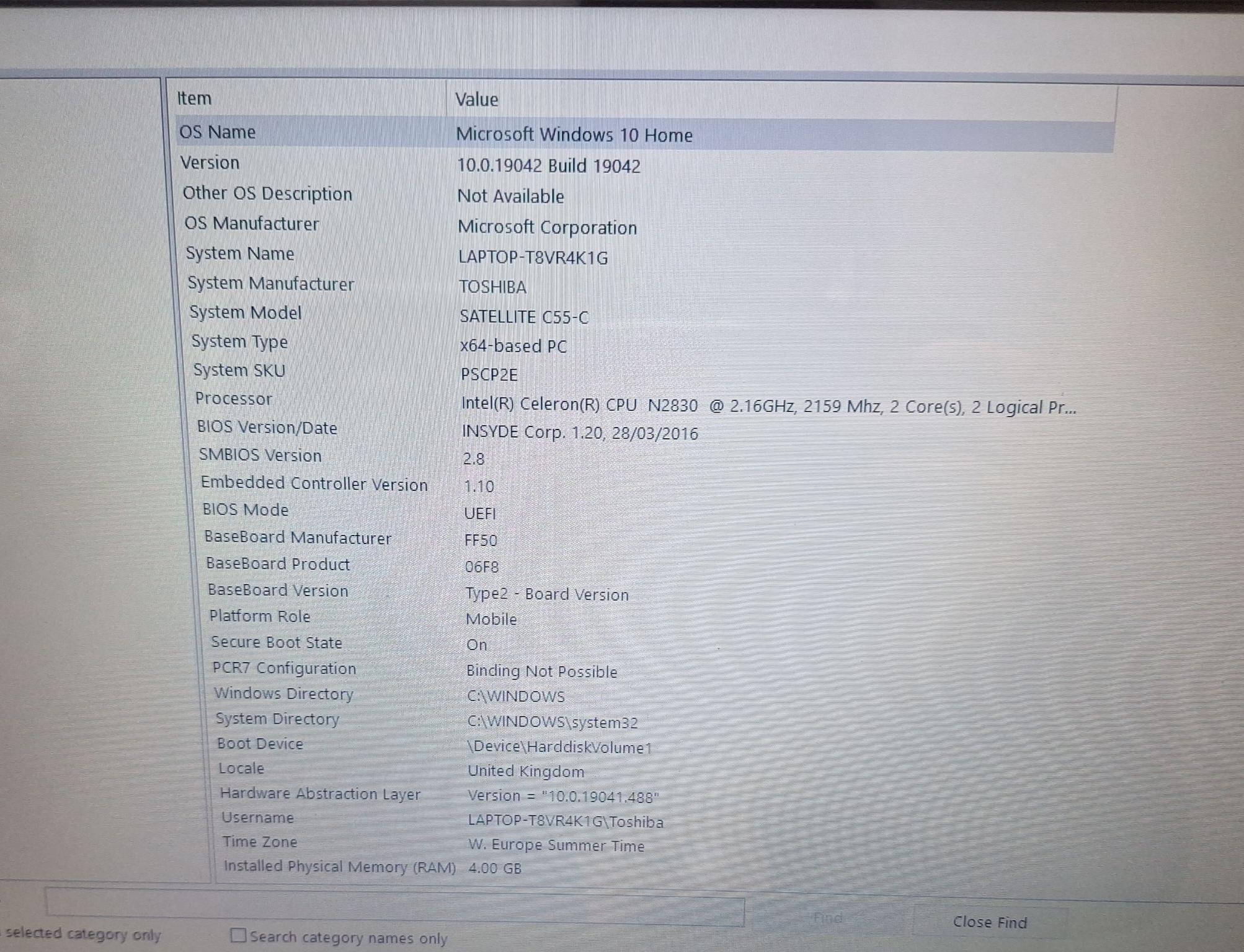 Toshiba Satellite C55-C-M19