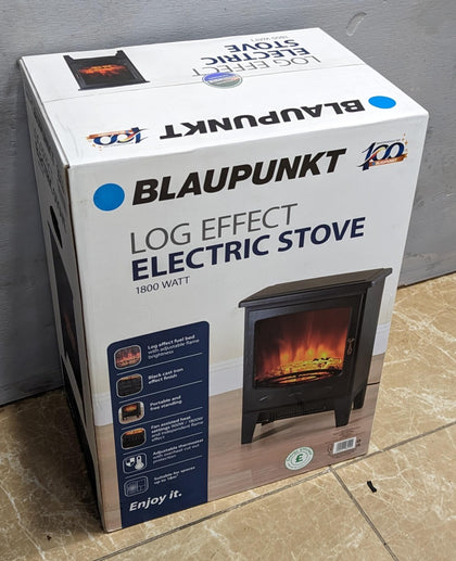 * Collection Only* Blaupunkt Electric Fireplace Freestanding With Realistic Flame Effect, Black