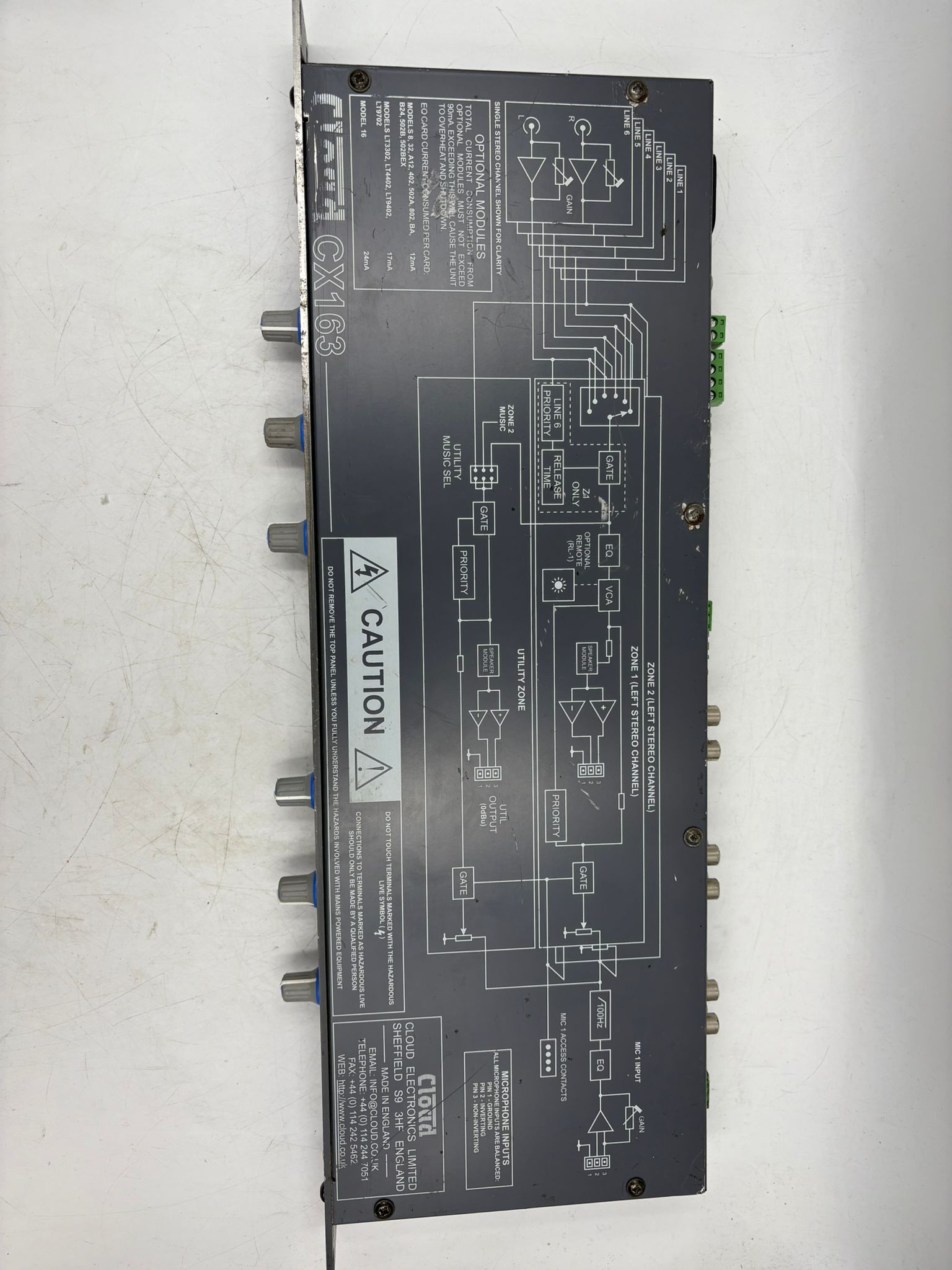 Cloud CX163 2 Zone Stereo Mixer