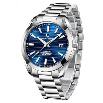 Pagani Design Men's Automatic Watch Nh35 Japanese Movement Sapphire Glass Stainless Steel Strap Waterproof 100