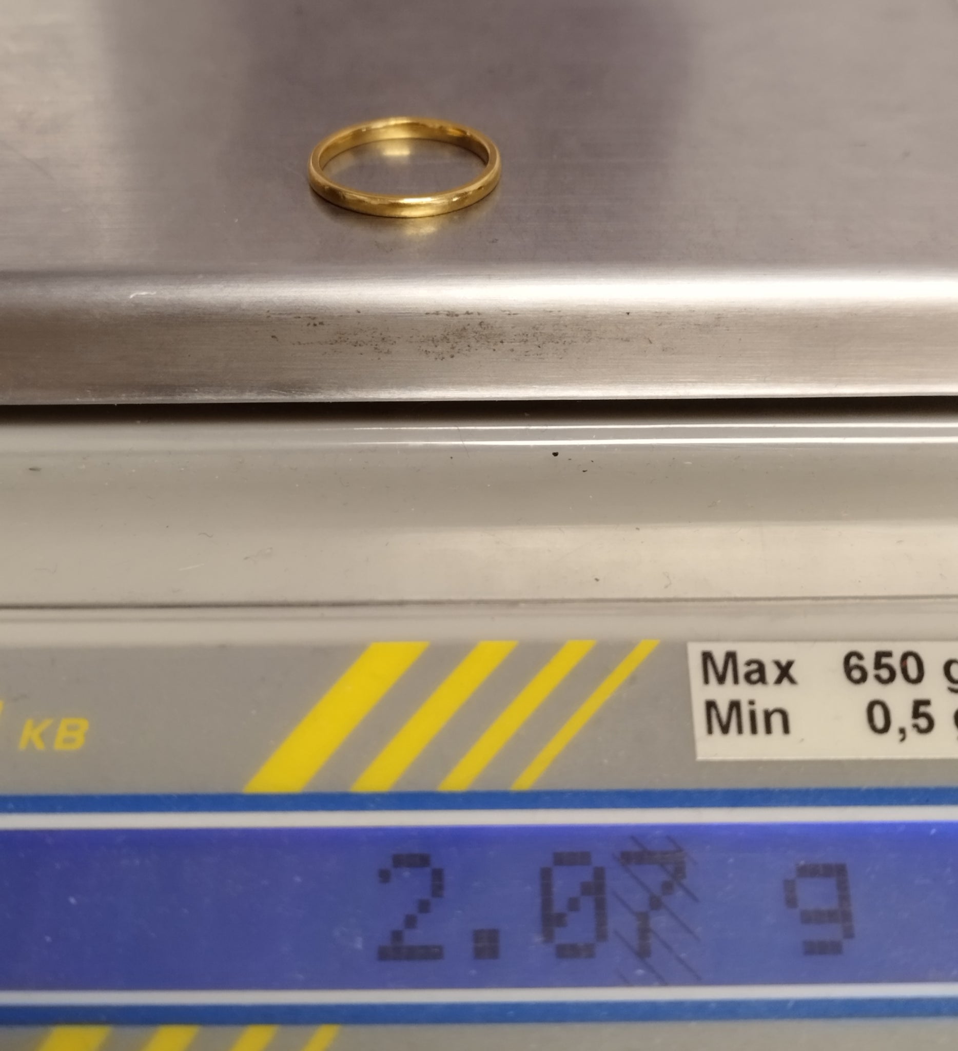 22ct Yellow Gold Wedding Band Ring - Size J