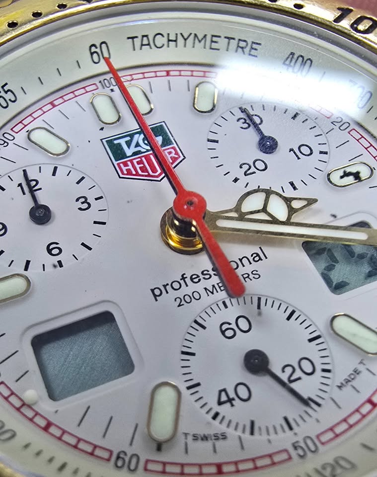 Tag Heuer S/el Cg1123-0 Chronograph Beige Dial Quartz Men's Watch