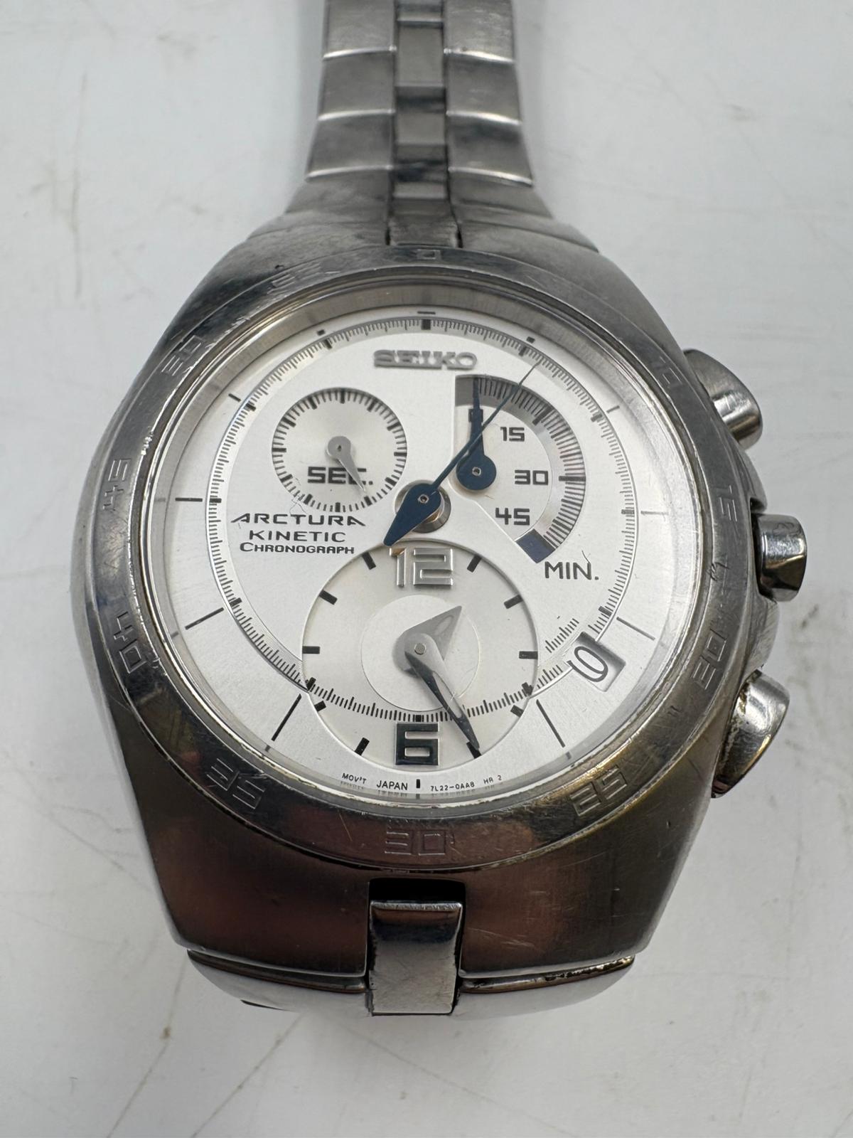 Seiko Arctura Kinetic Chronograph Steel