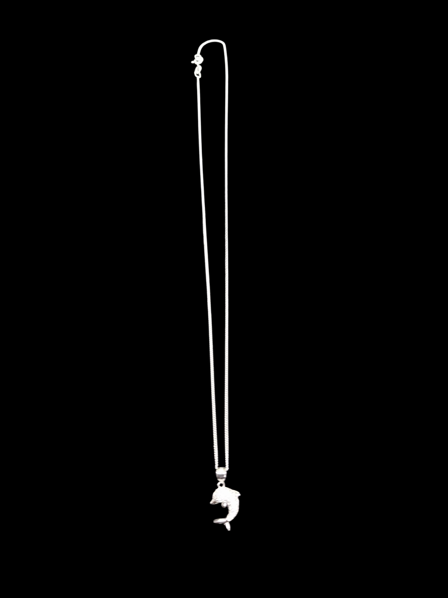 NEW OTHER SILVER CHAIN WITH DOLPHIN ON 925G ,WEIGHT 2.46G LENGHT 19"