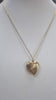 9ct gold necklace & heart locket