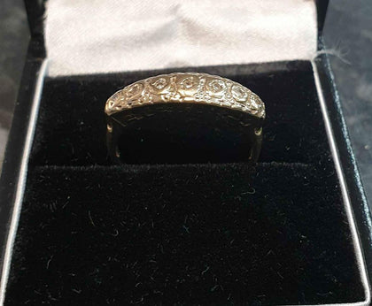 9ct Yellow Gold Eternity Ring - Size M.