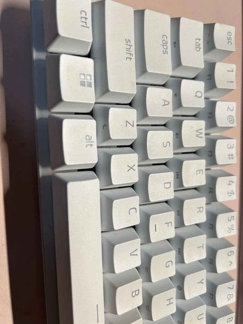 Razer Huntsman Mini White Mechanical Keyboard Used - Cleaned, No Box