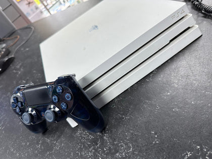 Playstation 4 Pro Console, 1TB Glacier White with Controller - 500 Million Limited Edition