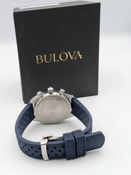 Bulova 98A253 Archive Series Chronograph Sweeping Quartz Pepsi Dial Watch - Boxed *BRAND NEW*