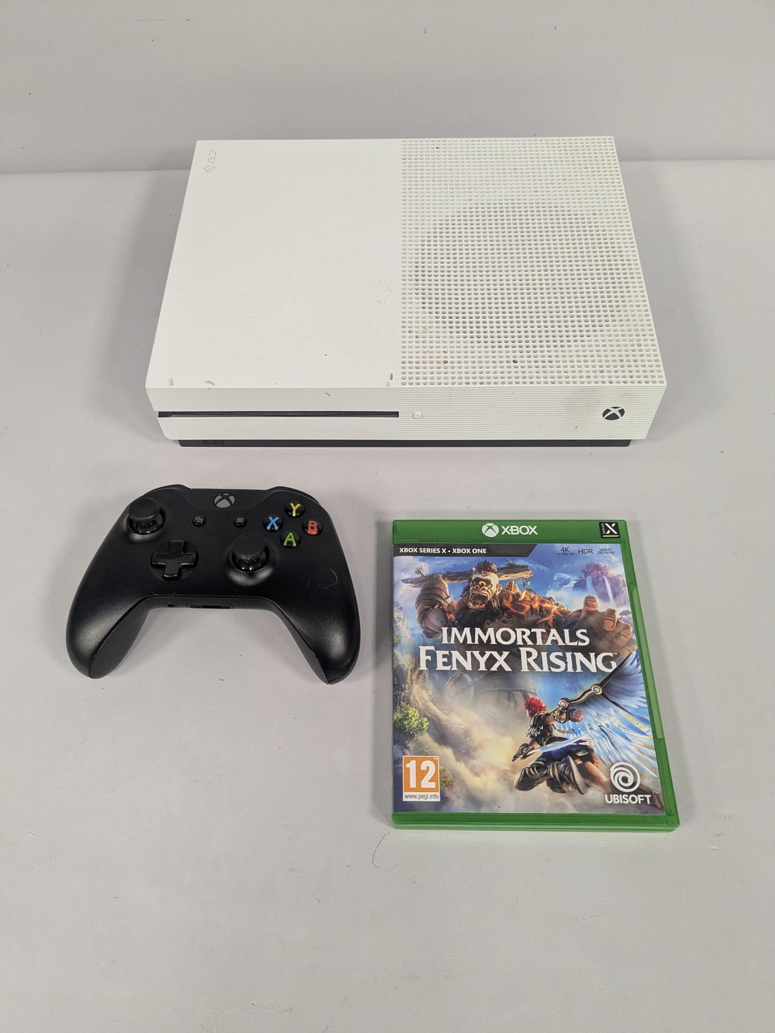 Microsoft Xbox One S White 1TB Immortals Fenix Rising Package