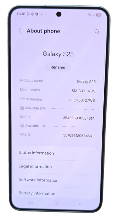 Samsung Galaxy S25 - 128 GB