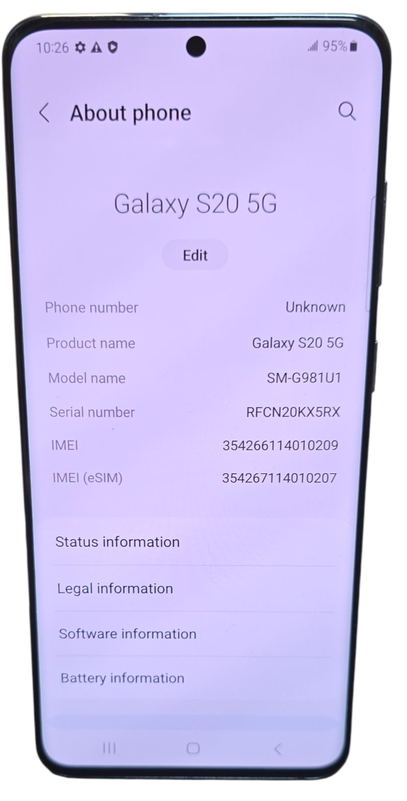 Samsung Galaxy S20 5G 128GB