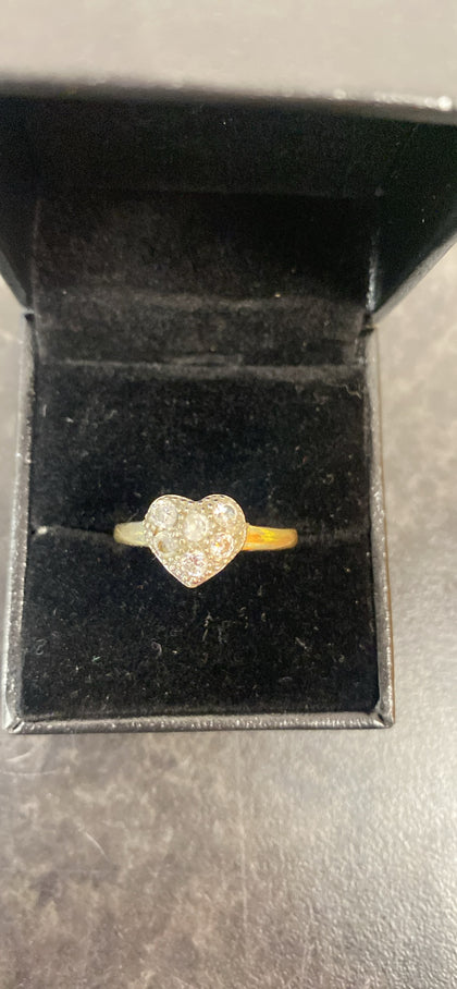 9CT HEART RING 1.8G LEIGH STORE