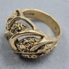 9ct Gold Ornate Ring "L"